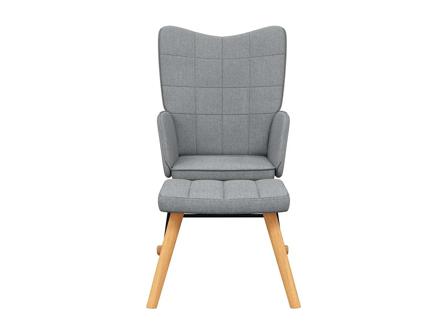 Fauteuil à bascule d'allaitement tissu grise 61 x 78 x 98 cm DEC028873