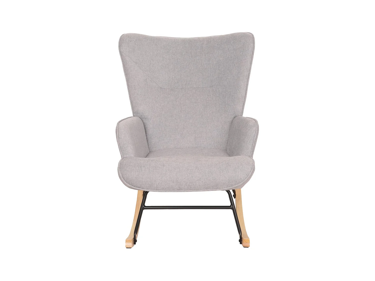 Fauteuil à bascule relaxation métal marron 70 x 33 x 70 cm 04_0006911