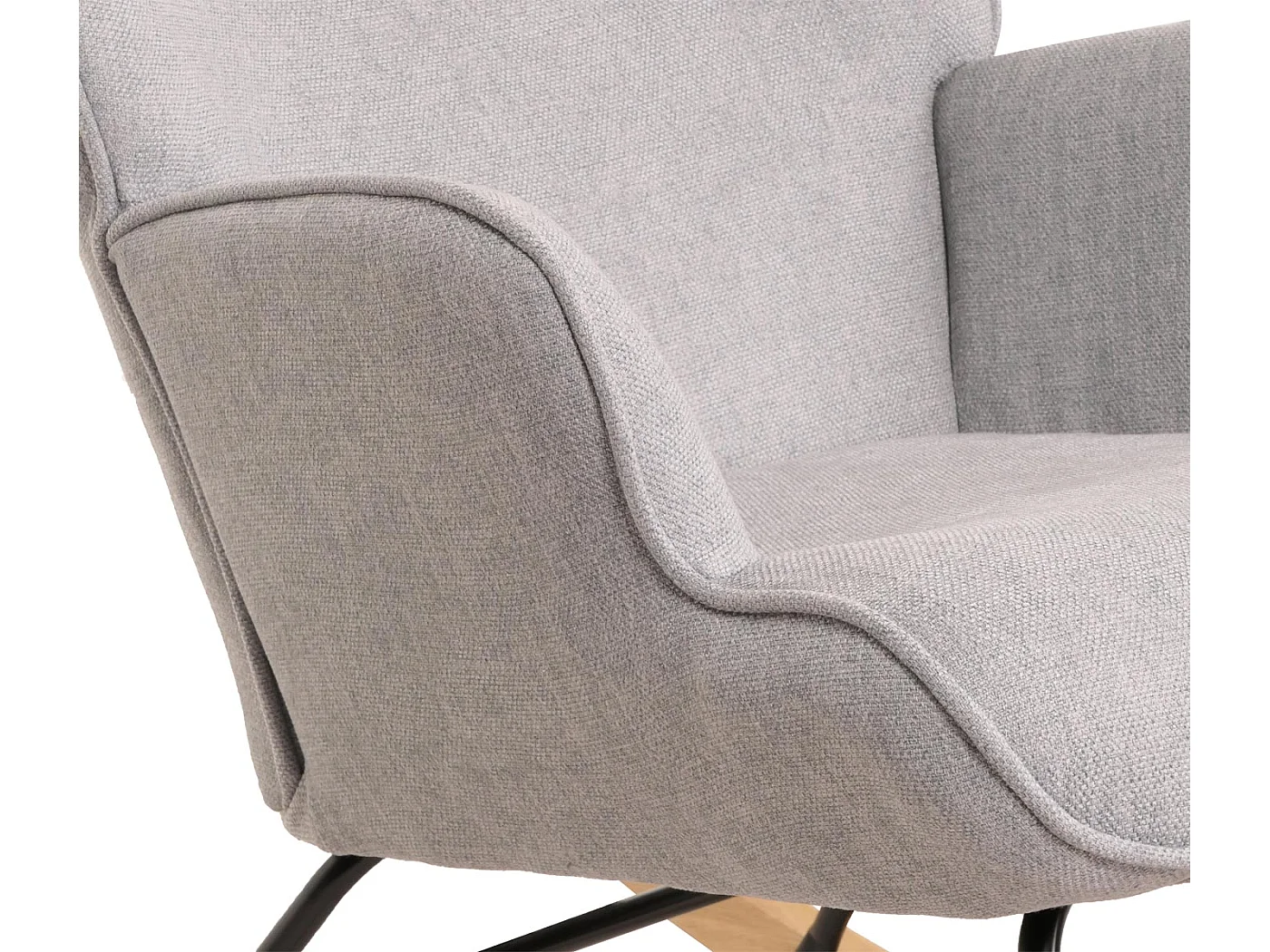 Fauteuil à bascule relaxation métal marron 70 x 33 x 70 cm 04_0006911