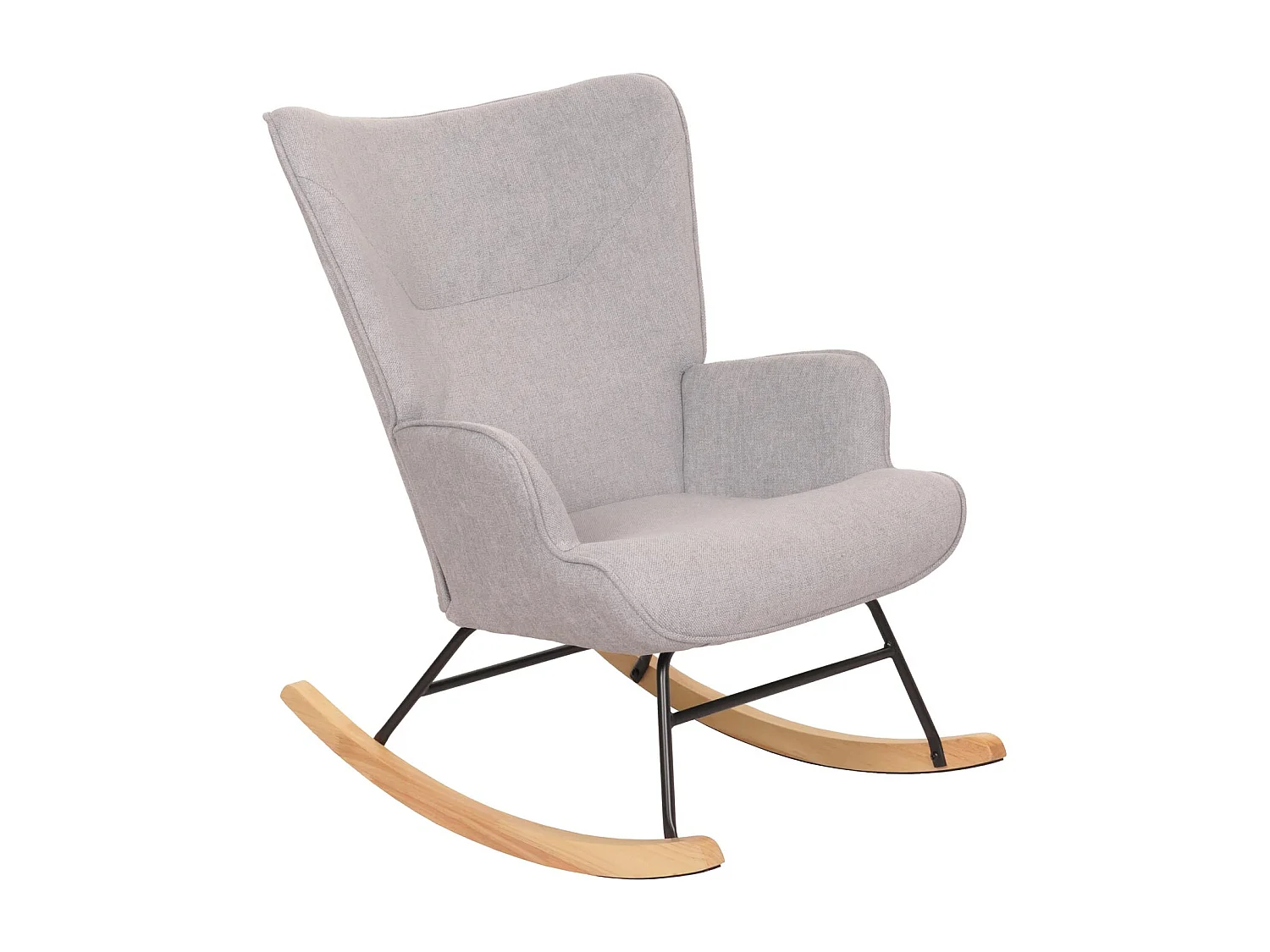 Fauteuil à bascule relaxation métal marron 70 x 33 x 70 cm 04_0006911