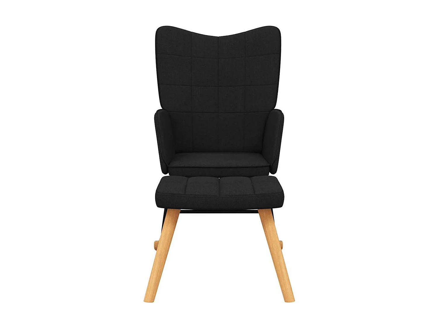 Fauteuil à bascule d'allaitement tissu noire 61 x 78 x 98 cm DEC028880
