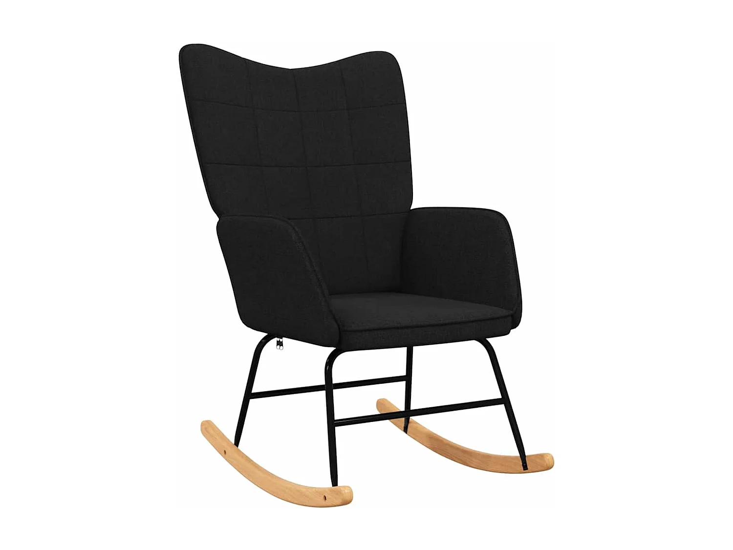 Fauteuil à bascule d'allaitement tissu noire 61 x 78 x 98 cm DEC028880