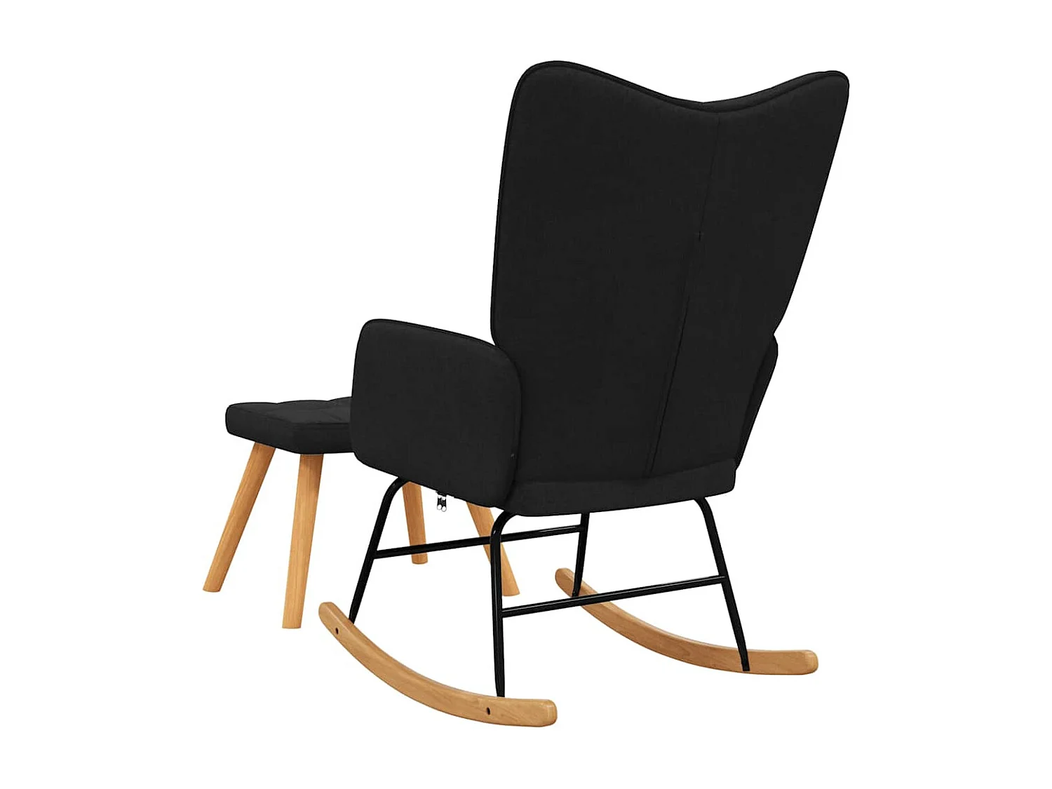 Fauteuil à bascule d'allaitement tissu noire 61 x 78 x 98 cm DEC028880