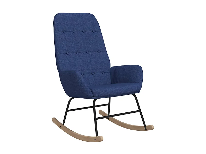 Fauteuil à bascule d'allaitement tissu bleue 70 x 79 x 101 cm DEC028896