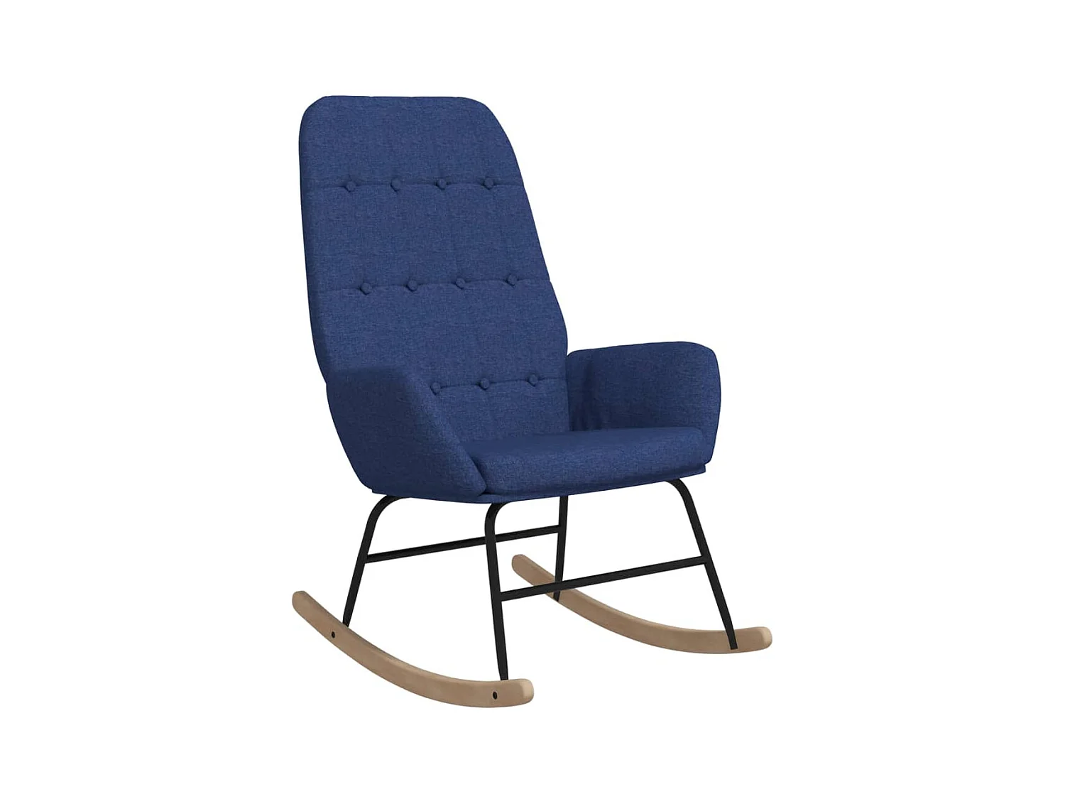 Fauteuil à bascule d'allaitement tissu bleue 70 x 79 x 101 cm DEC028896