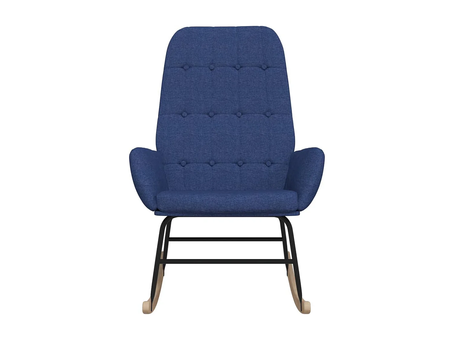 Fauteuil à bascule d'allaitement tissu bleue 70 x 79 x 101 cm DEC028896