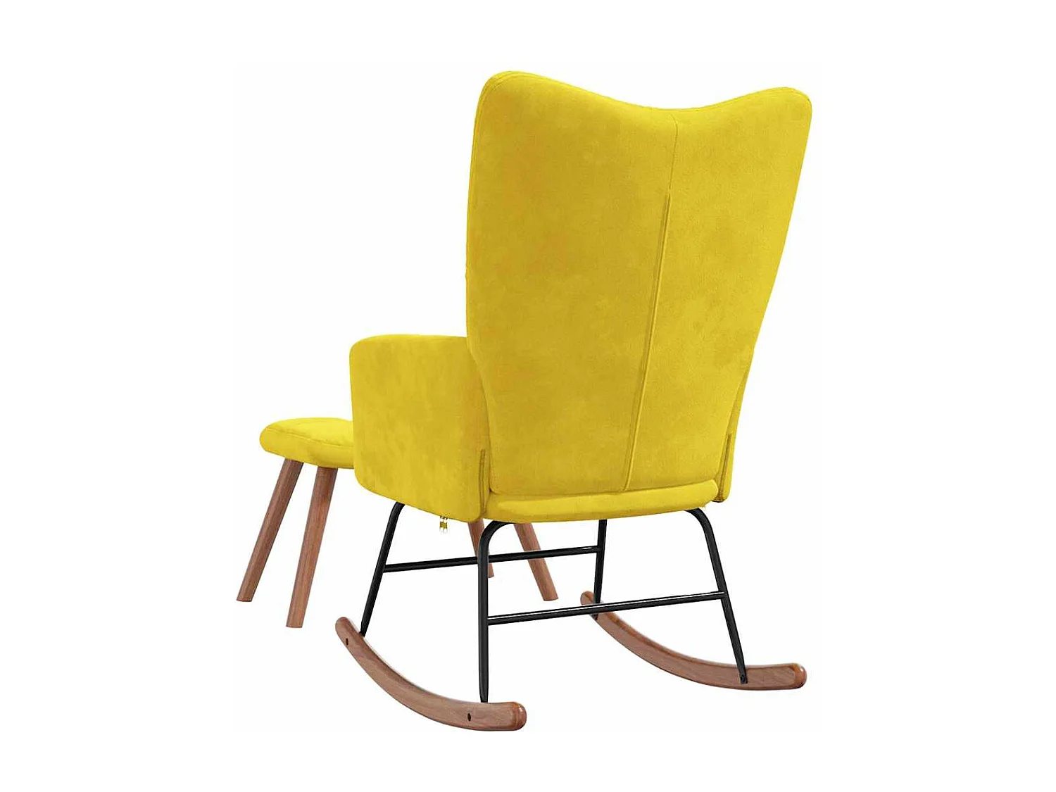 Fauteuil à bascule d'allaitement jaune 61 x 78 x 98 cm DEC028815