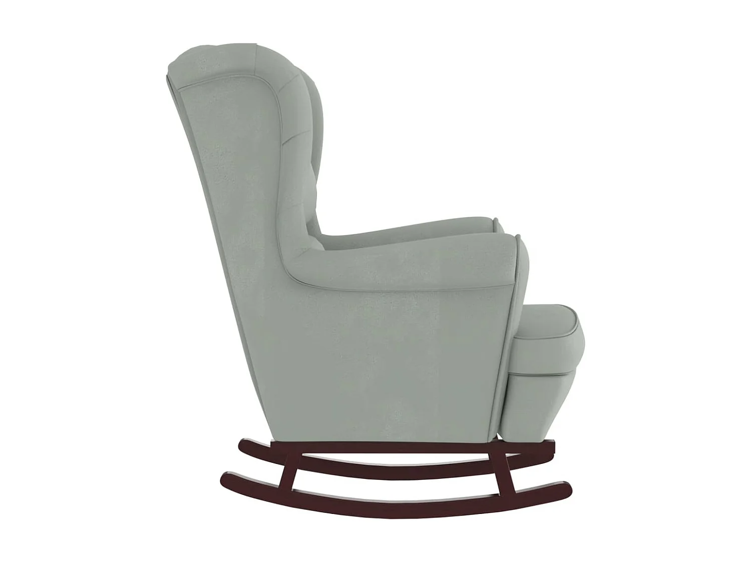 Fauteuil à bascule d'allaitement bois marron 78 x 93 x 97 cm DEC028756