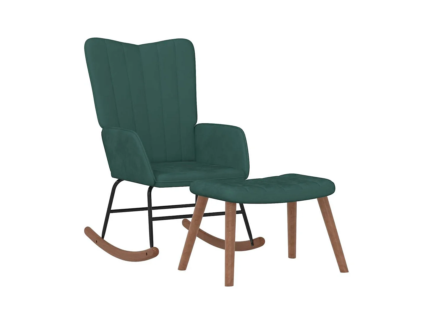 Fauteuil à bascule rembourré 61 x 78 x 98 cm DEC028853