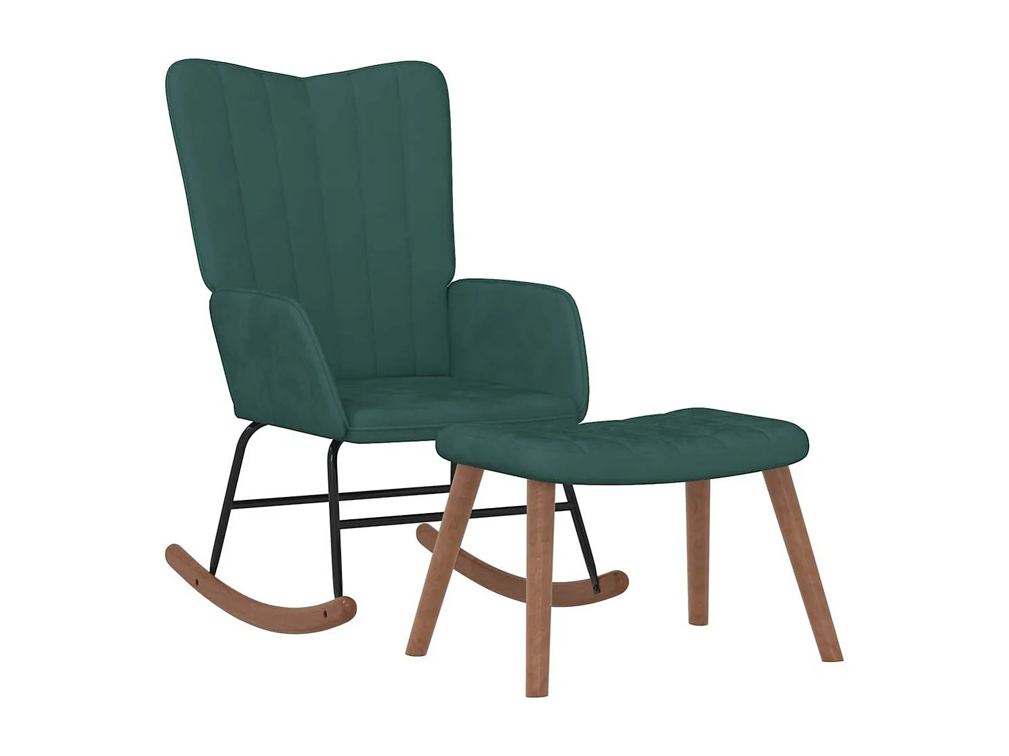 Fauteuil à bascule rembourré 61 x 78 x 98 cm DEC028853