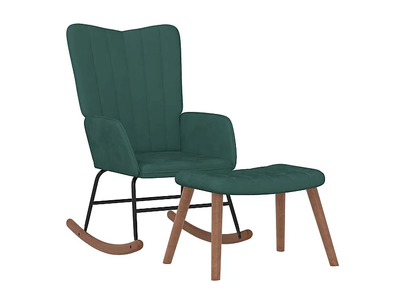 Fauteuil à bascule rembourré 61 x 78 x 98 cm DEC028853