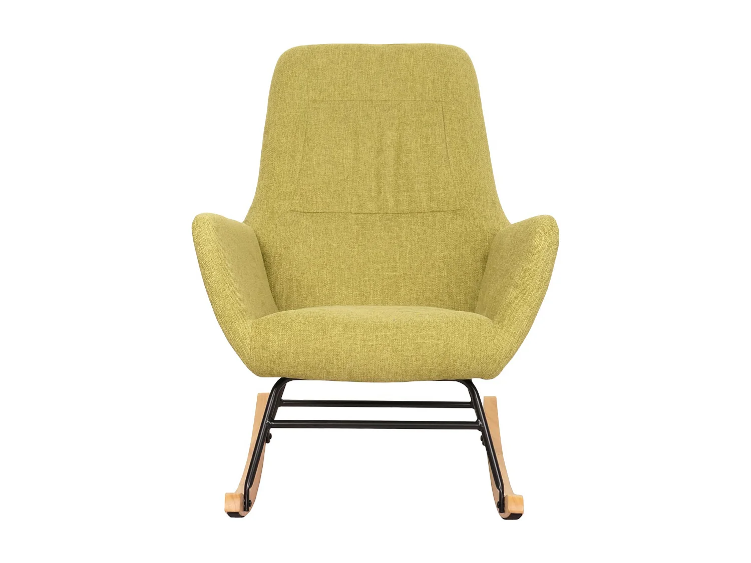 Fauteuil à bascule chaise métal marron 70 x 34 x 73 cm 04_0006909