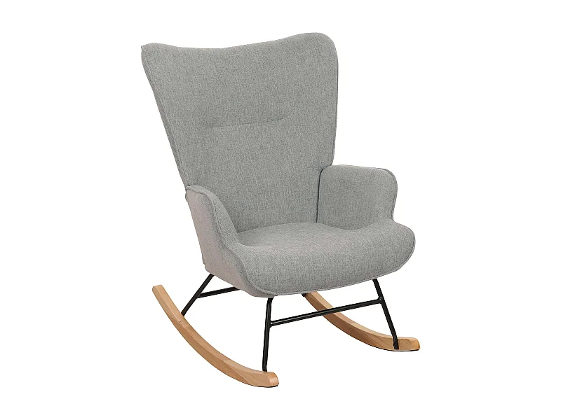 Fauteuil à bascule relaxation métal marron 70 x 33 x 70 cm 04_0006913