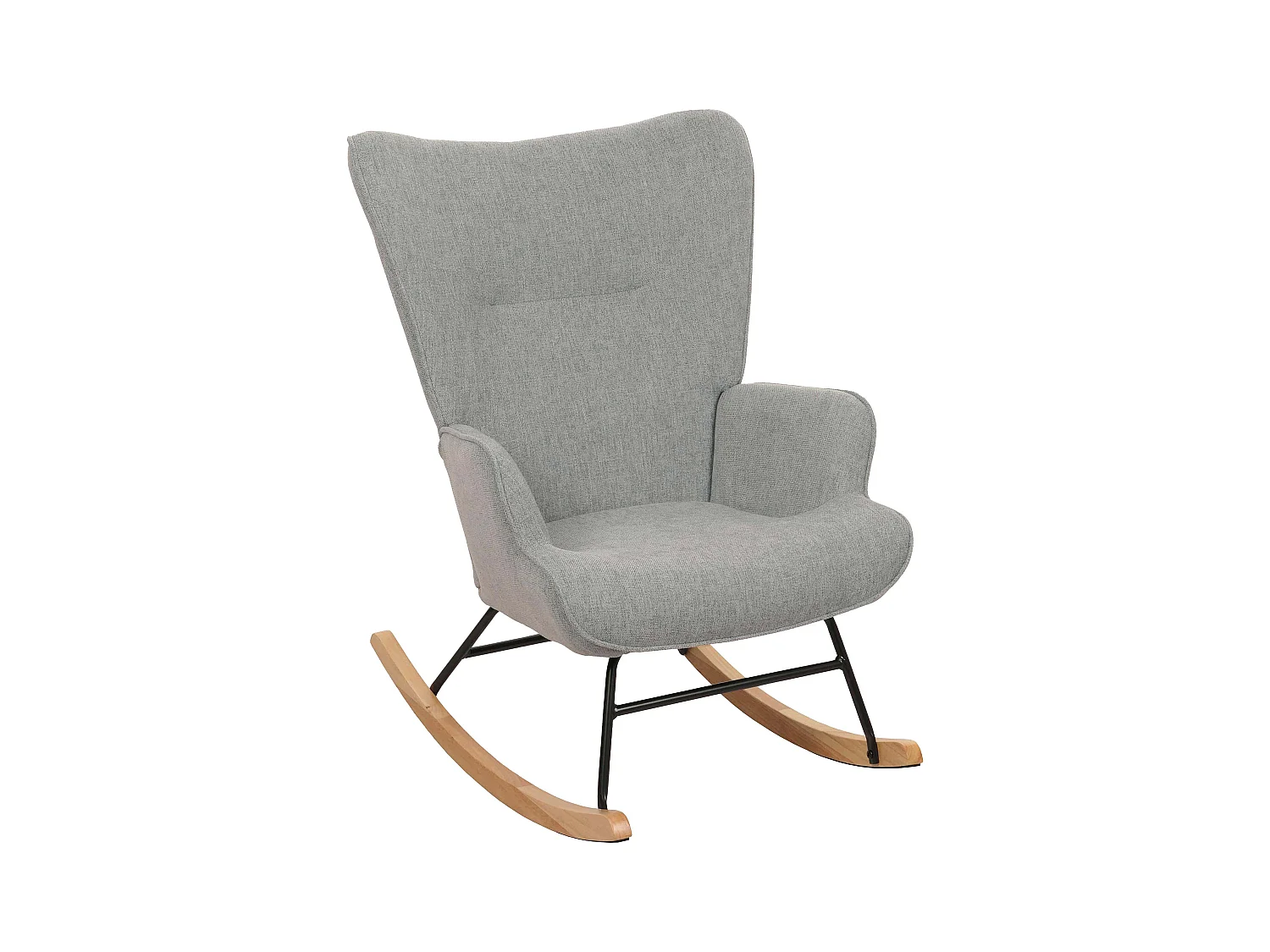 Fauteuil à bascule relaxation métal marron 70 x 33 x 70 cm 04_0006913