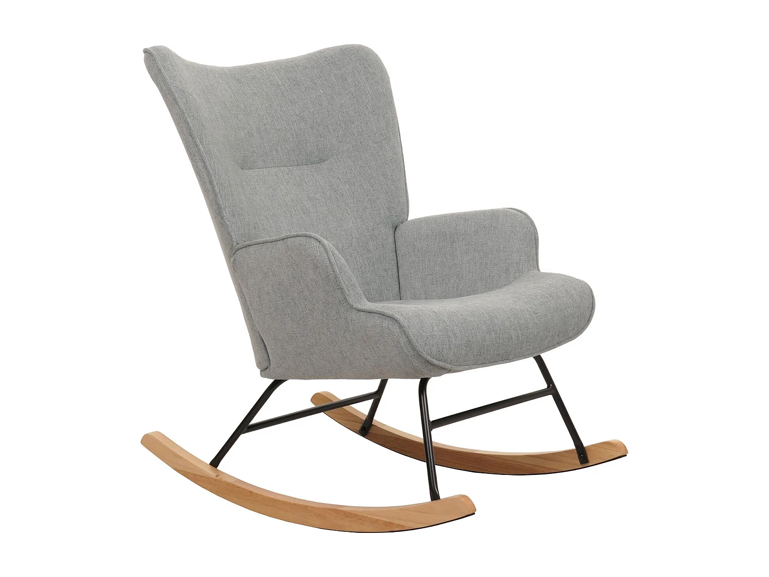 Fauteuil à bascule relaxation métal marron 70 x 33 x 70 cm 04_0006913