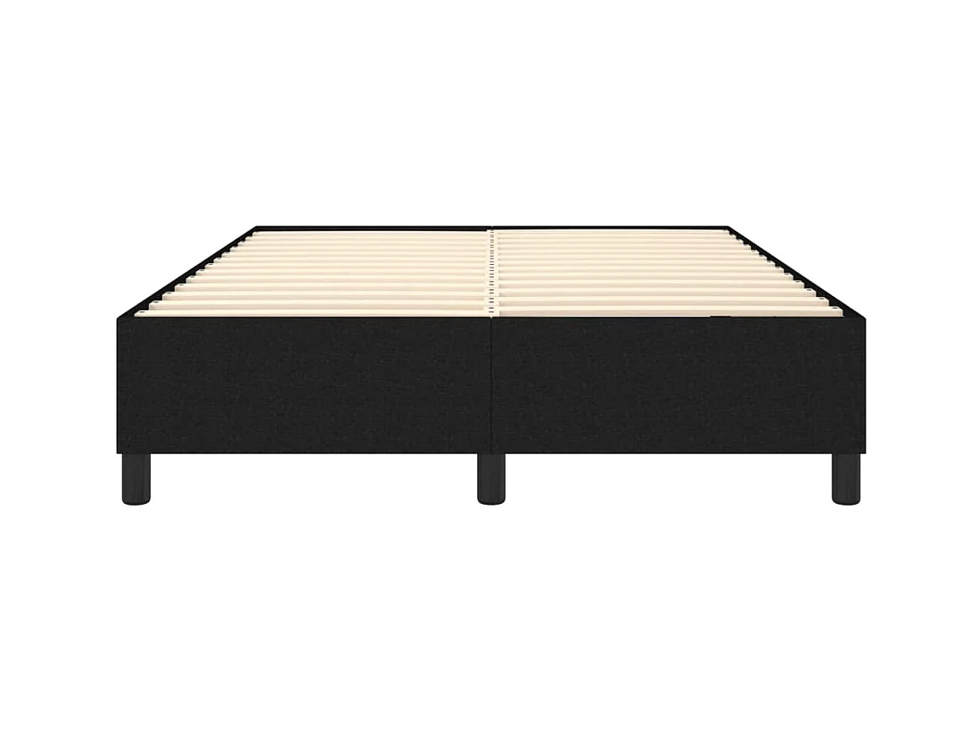 Sommier à lattes sur tissu noire 203 x 140 x 35 cm TDL0207014