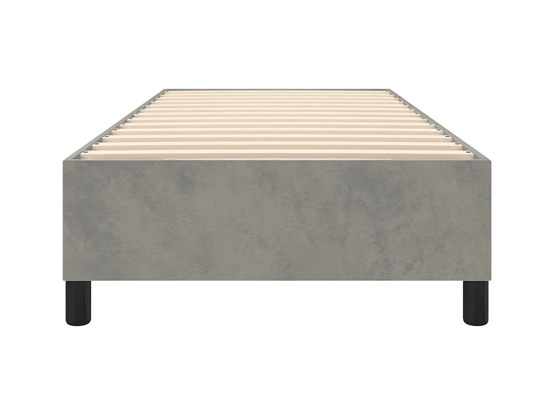 Sommier à lattes sur tissu grise 203 x 100 x 35 cm TDL0207208