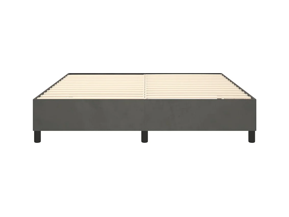 Sommier à lattes sur tissu grise 203 x 160 x 35 cm TDL0207123