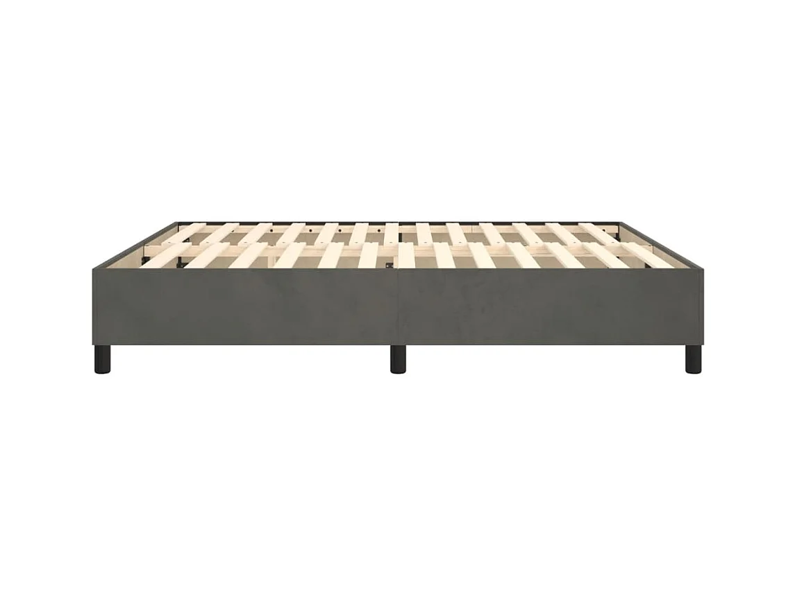 Sommier à lattes sur tissu grise 203 x 160 x 35 cm TDL0207123