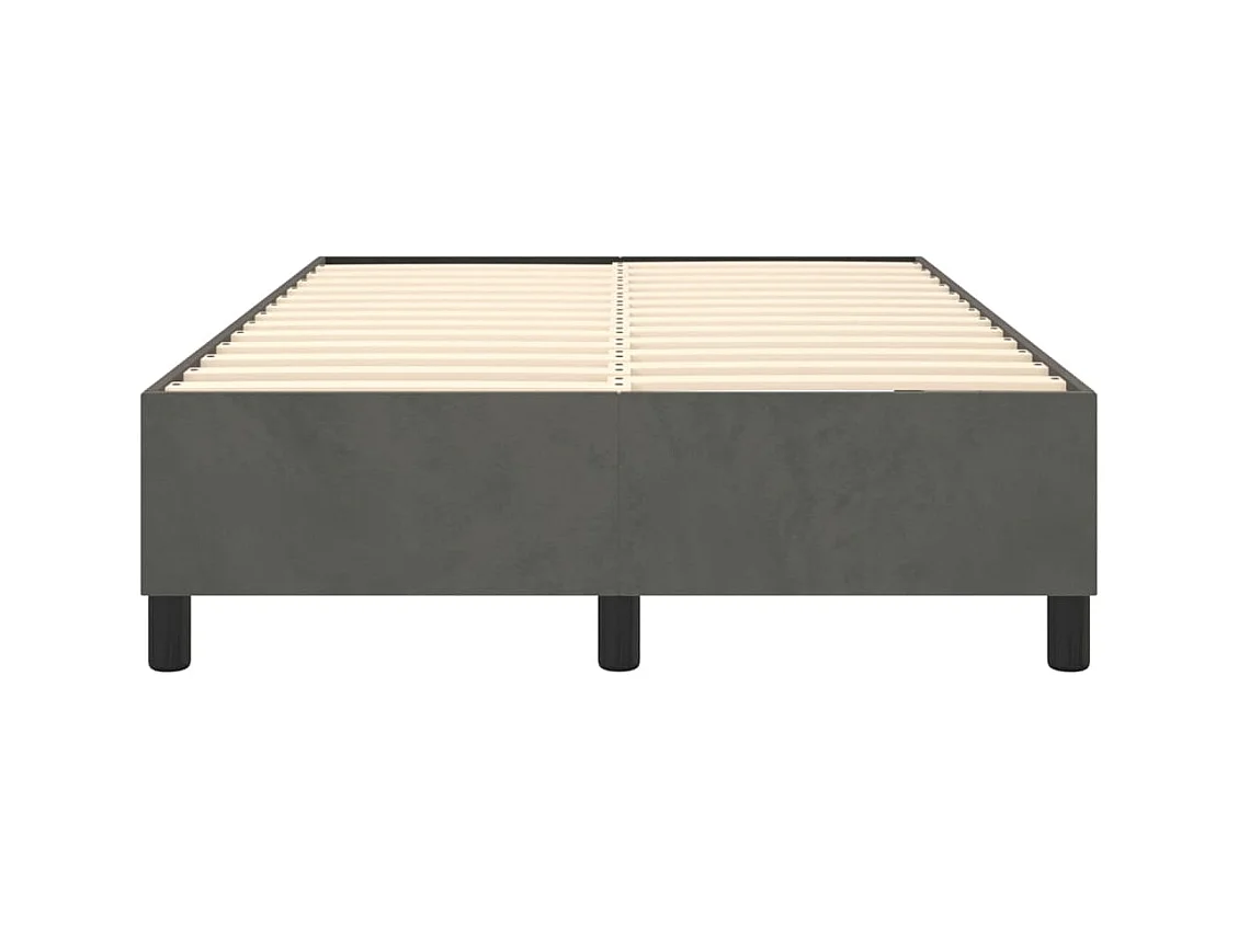Sommier à lattes sur tissu grise 203 x 120 x 35 cm TDL0207142