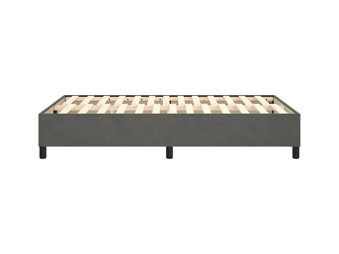 Sommier à lattes sur tissu grise 203 x 120 x 35 cm TDL0207142