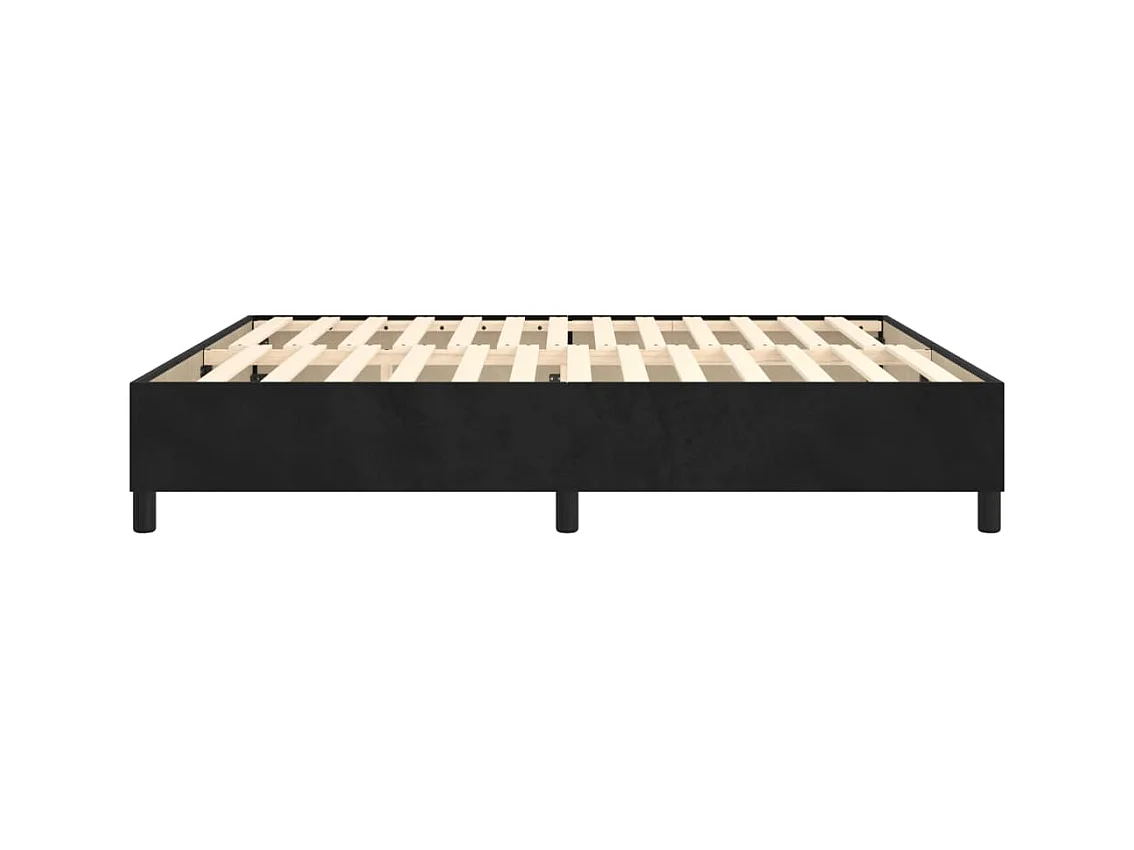 Sommier à lattes sur tissu noire 203 x 180 x 35 cm TDL0206997