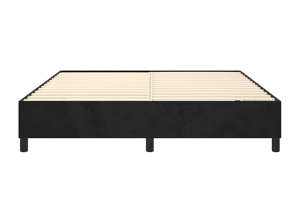 Sommier à lattes sur tissu noire 203 x 180 x 35 cm TDL0206997