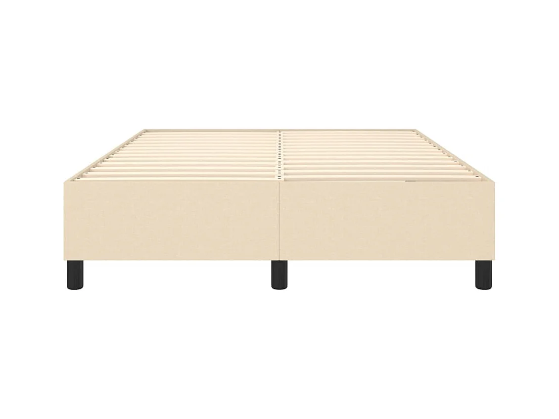 Sommier à lattes sur tissu crème 203 x 140 x 35 cm TDL0207263