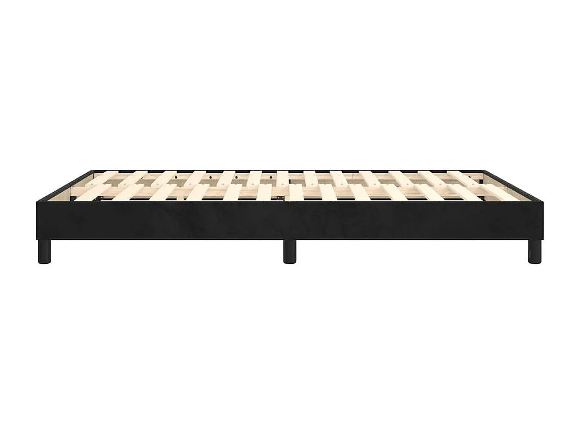 Sommier à lattes sur tissu noire 203 x 140 x 25 cm TDL0207012
