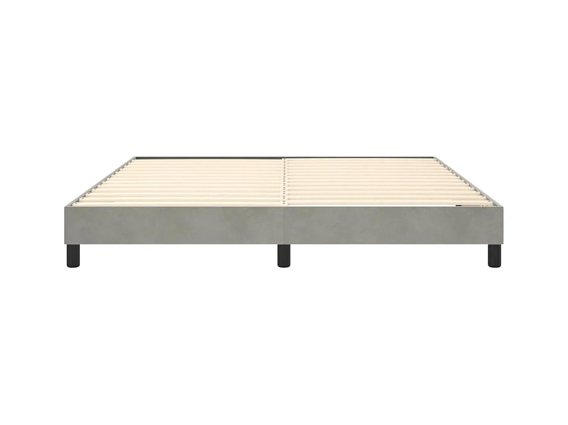 Sommier à lattes sur tissu grise 203 x 180 x 25 cm TDL0207178