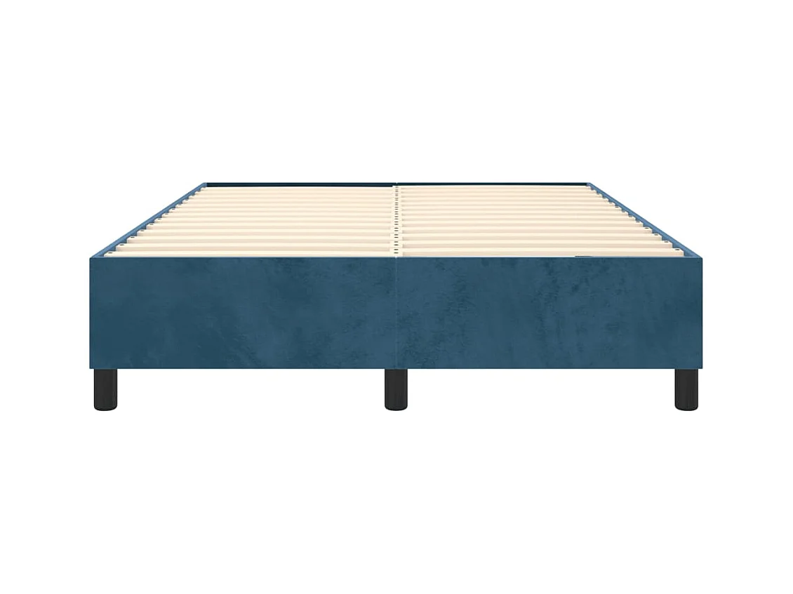 Sommier à lattes sur tissu bleue 203 x 140 x 35 cm TDL0207311