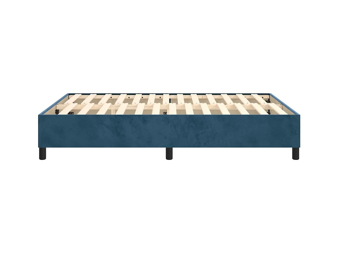 Sommier à lattes sur tissu bleue 203 x 140 x 35 cm TDL0207311