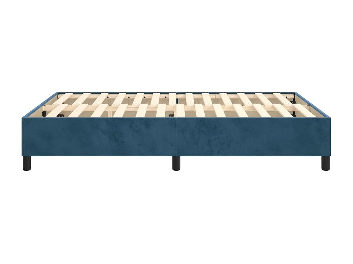 Sommier à lattes sur tissu bleue 203 x 140 x 35 cm TDL0207311