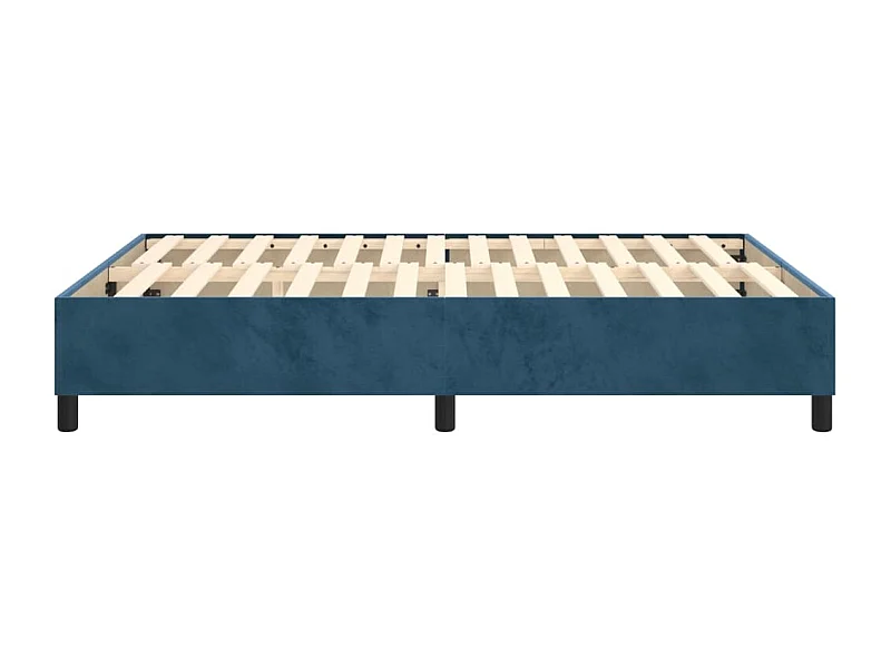 Sommier à lattes sur tissu bleue 203 x 140 x 35 cm TDL0207311