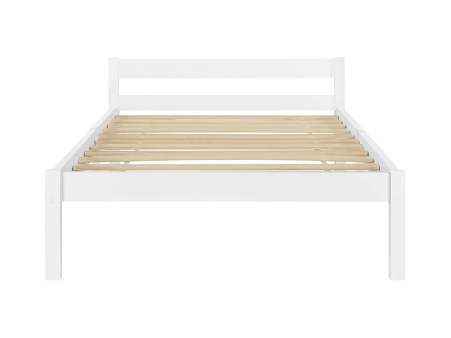 Cadre de lit avec blanche 206 x 126 x 50 cm 03_0004987