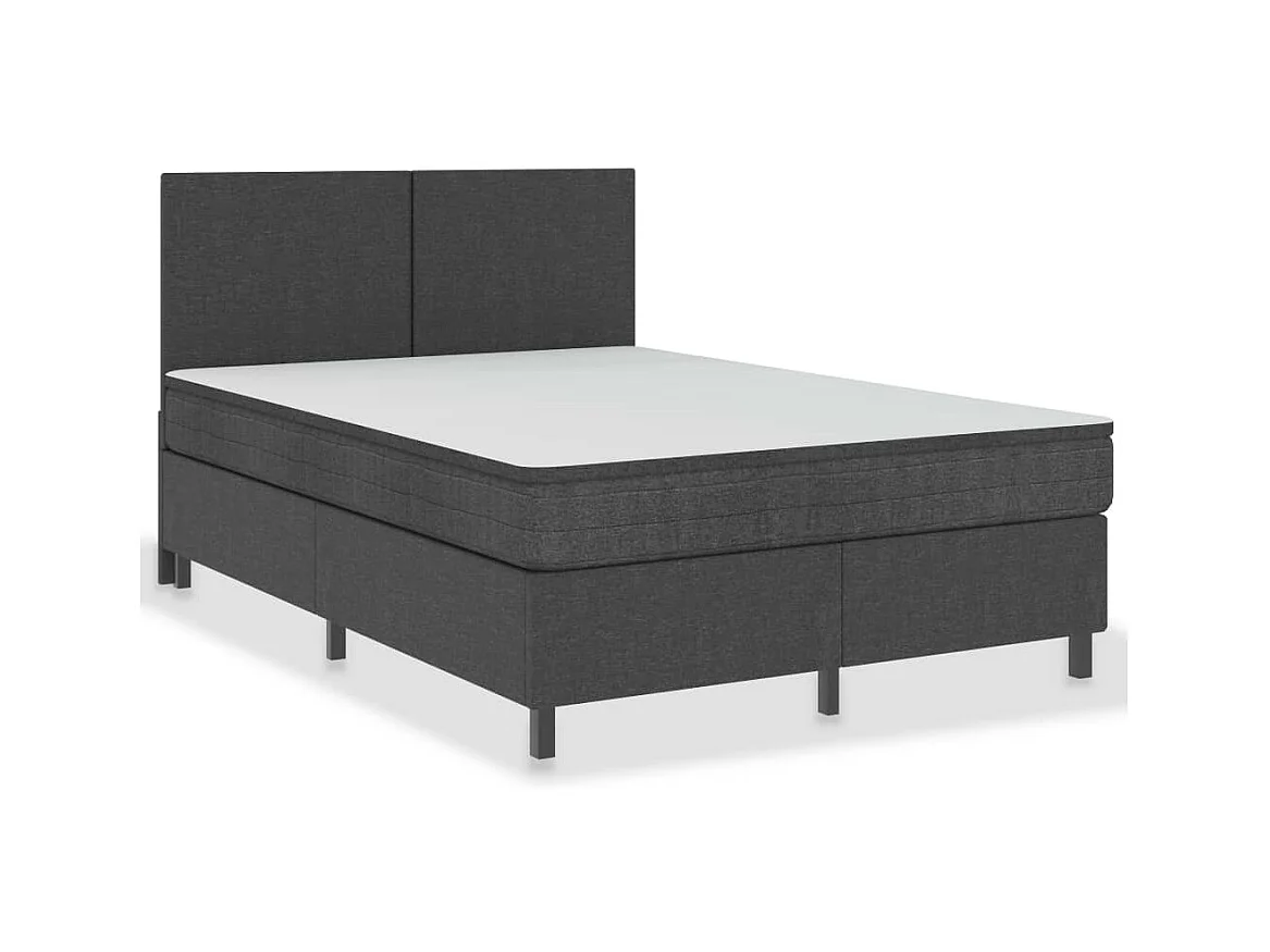 Sommier à lattes sur tissu grise 201 x 180.5 x 116 cm TDL0208052