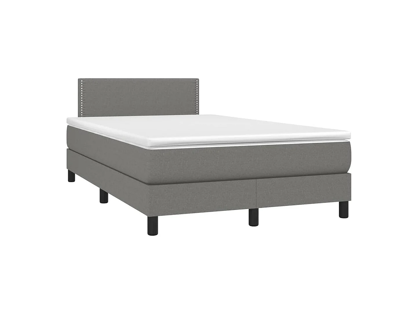 Cadre de lit LED tissu grise 203 x 120 x 88 cm TDL0208418