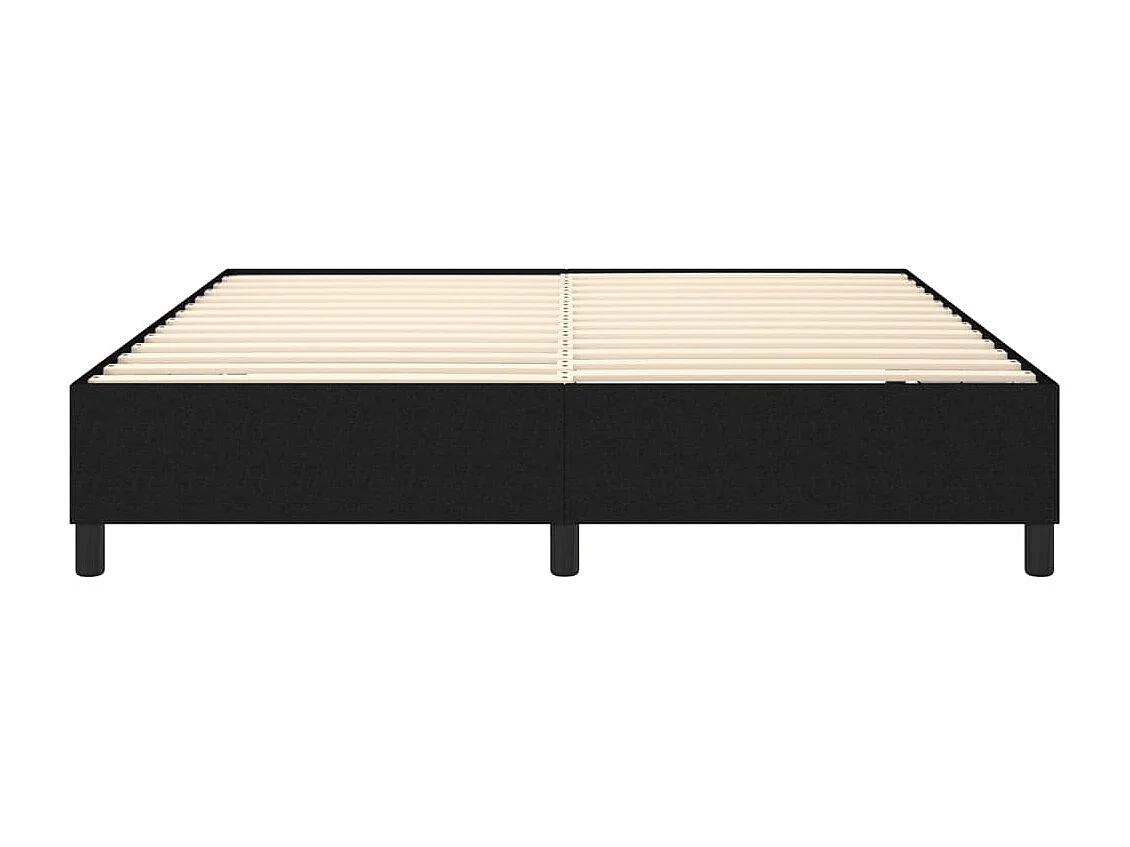 Sommier à lattes sur tissu noire 203 x 160 x 35 cm TDL0207006