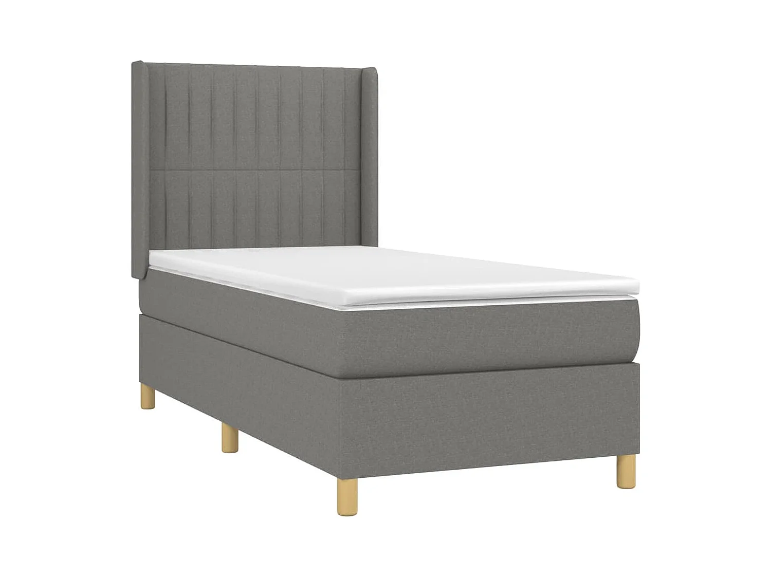 Cadre de lit LED tissu grise 203 x 103 x 128 cm TDL0208444