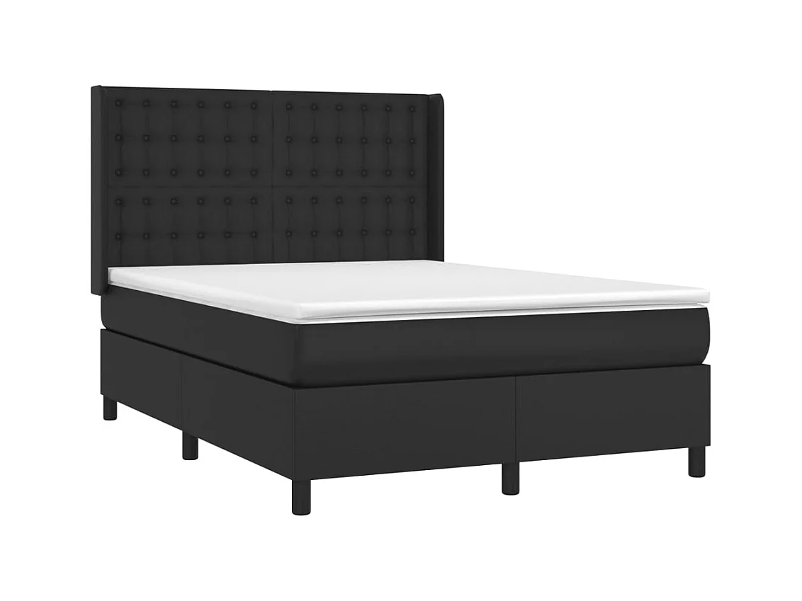 Cadre de lit LED noire 193 x 147 x 128 cm TDL0209232