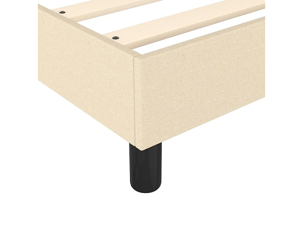 Sommier à lattes sur tissu crème 203 x 100 x 35 cm TDL0207277