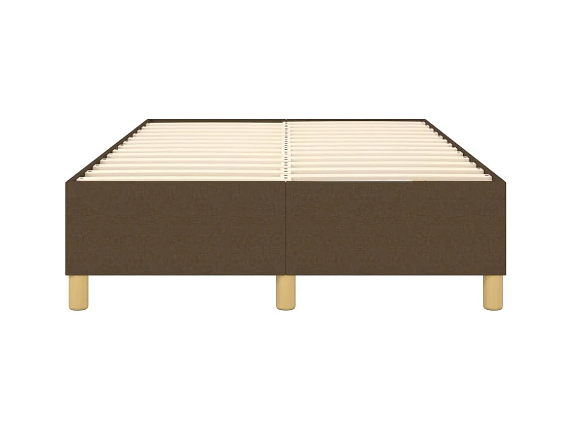 Sommier à lattes sur tissu marron 203 x 120 x 35 cm TDL0207070