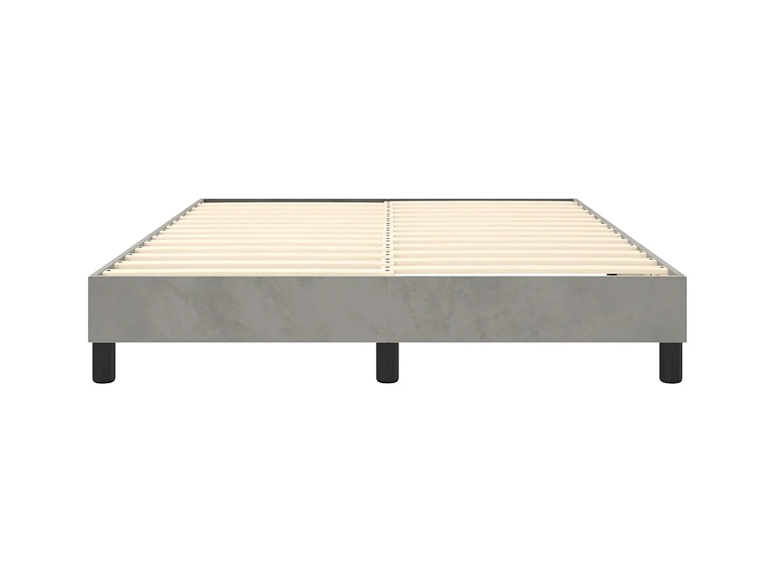 Sommier à lattes sur tissu grise 193 x 140 x 25 cm TDL0207195