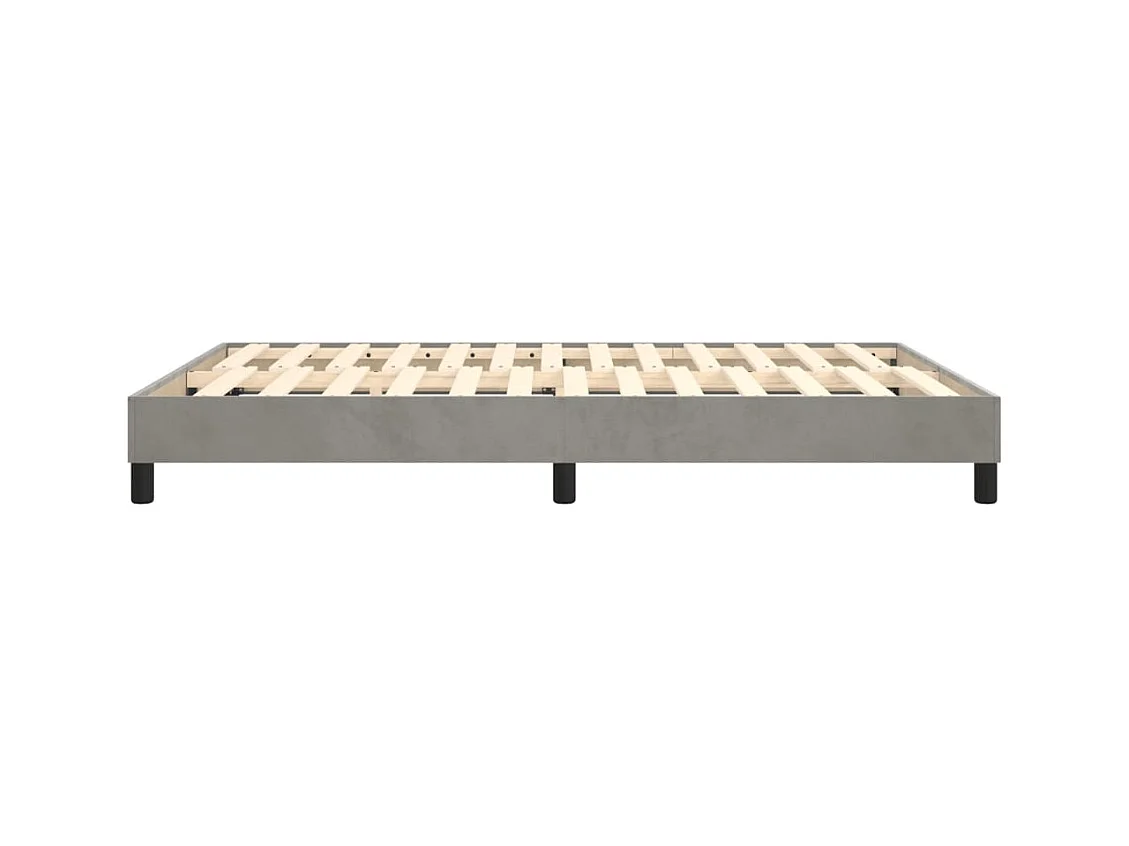 Sommier à lattes sur tissu grise 193 x 140 x 25 cm TDL0207195