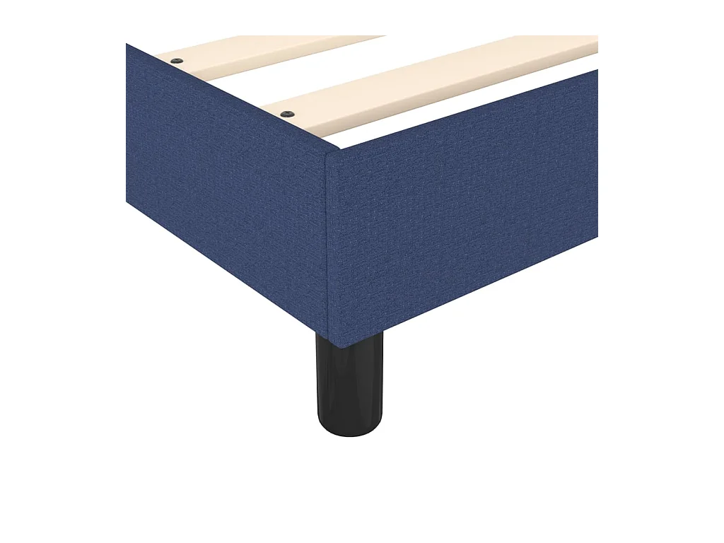Sommier à lattes sur tissu bleue 203 x 140 x 25 cm TDL0207337