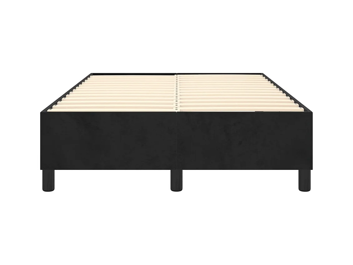 Sommier à lattes sur tissu noire 203 x 120 x 35 cm TDL0207029