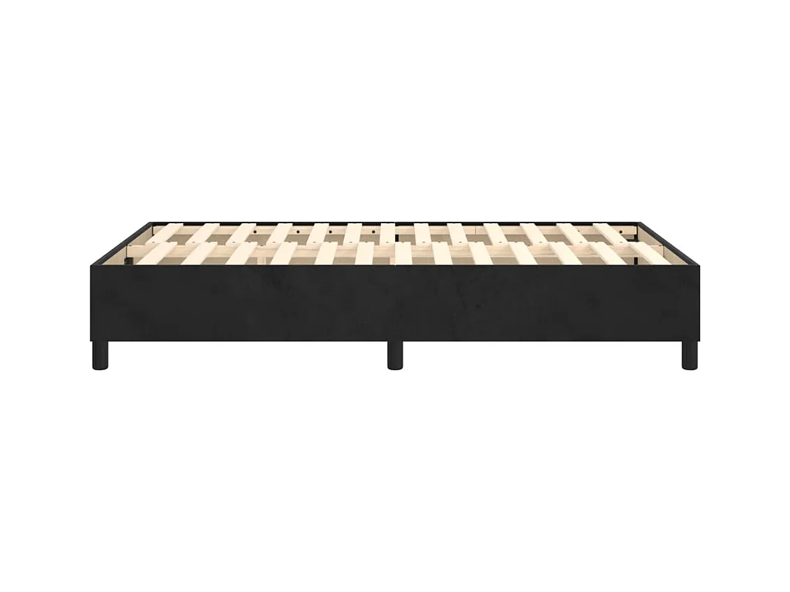 Sommier à lattes sur tissu noire 203 x 120 x 35 cm TDL0207029