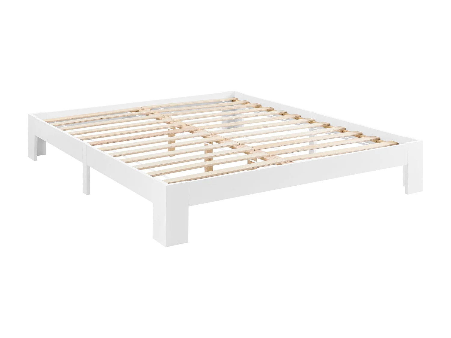 Cadre de lit 160x200 blanche 204 x 164 x 30 cm 03_0004924