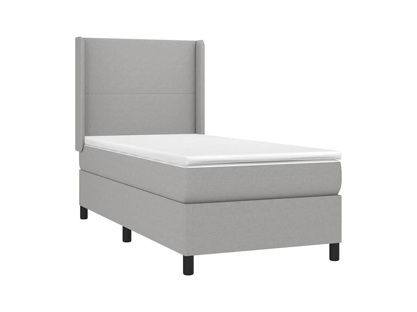 Cadre de lit LED tissu grise 203 x 103 x 128 cm TDL0207941