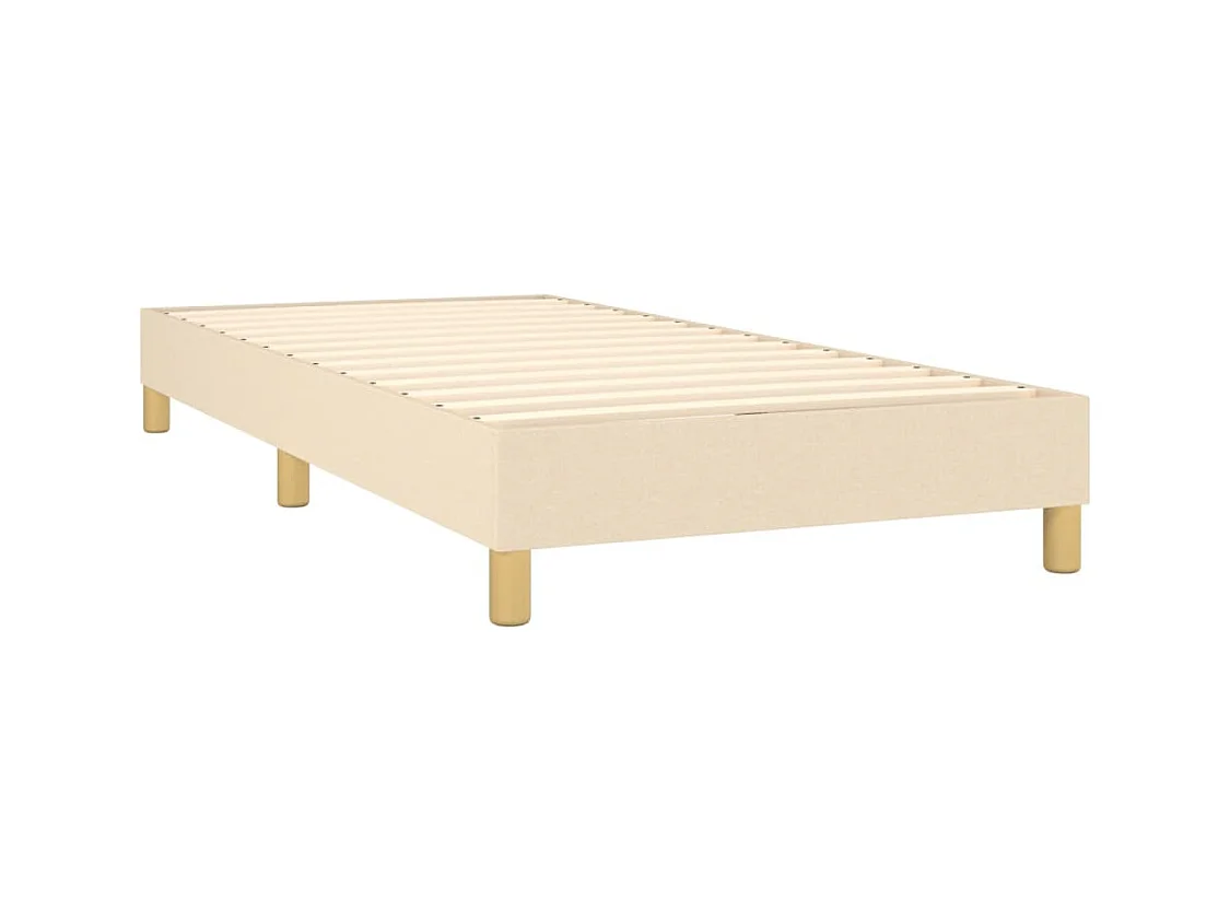 Sommier à lattes sur tissu crème 203 x 100 x 25 cm TDL0207276